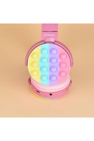 Resim Genel Markalar CXT-950 RGB Led Işıklı Kedi Kulağı Band Tasarımı Ayarlanabilir Katlanabilir Kulak Üstü Bluetoot 