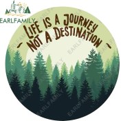 Resim Wenchang Shop C YT-188488 Hayat Bir Yolculuktur Dağ Buzdolabı Araba Stickerları Tampon Dizüstü Buzdolabı Van Grafikleri Için 13CM x 12.7cm Boyutunda (Yurt Dışından) 