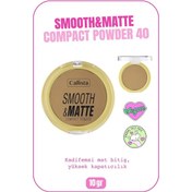Resim Callista Smooth Matte Compact Powder Mat Görünümlü Pudra 40 Apricot 