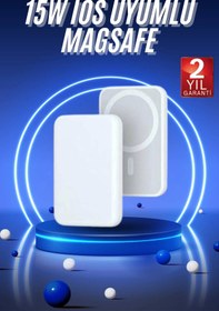 Resim E&E Home Magsafe Battery Pack Powerbank Kablosuz Şarj 5.000 mah 
