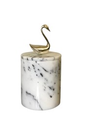 Resim MIARIK DESIGN & DEKORASYON Dekoratif Leylak Mermer Pamukluk Gümüş Sılver Kuğu Detaylı 