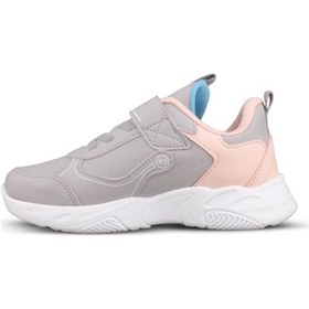 Resim M.P Büyük Erkek Çocuk Cırtlı Gri Sneaker Gri 