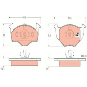 Resim Gdb1274 On Fren Balatasi-kablosuz- (vw Polo 95-10 Fabia 00-10) 6n 