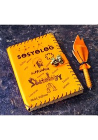 Resim Sosyoloğa İsme Özel Deri Defter 