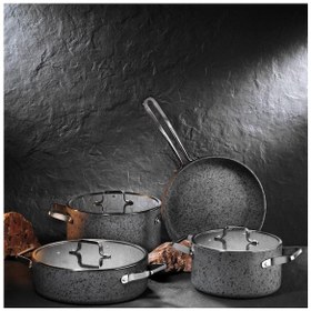 Resim Brioni Stone-h 7 Parça Tencere Seti Sh11101 