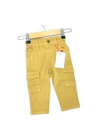 Resim Çikoby Erkek Bebek Cep Detaylı Kargo Pantolon-13592 Hardal 