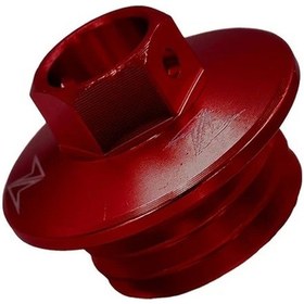 Resim Hightower Kırmızı Universal Motosiklet Motor Yağı Filler Kapağı Dayanıklı Metal Honda Kawasaki Yamaha 