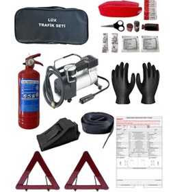 Resim Halidi Trafik Seti Kompresor Kaza Tespit Tutanağı Eldiven Hediyeli Trafik Seti 