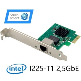 Resim Open Smart Uyumlu 1 Port Intel I225-t1 2,5gbe Pcıe X1 Ethernet Kart - Ops7265nt 