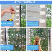 Resim 60'lık Paket Kedi Ağı için Dış Mekan Yapışkanlı Askılar, Balkon ve Teras Kullanımı – Delme Gerektirmez, 3m Model, Kedi Koruma Ağı (Ağ Dahil Değildir) 