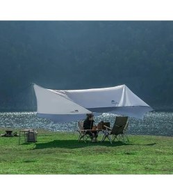 Resim Naturehike Hexagon Sunrise Canopy 5.2x4.6 mt Tente - Grey/blue 