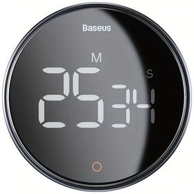 Resim Xuweiwei Baseus Koyu Gri 99 Dakikalik Geri Sayim Zamanalayici Metal Dokulu Ev Okul Mutfak Ofis 
