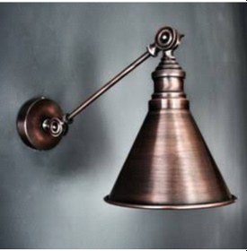 Resim Mylights Retro Aplik Bakır Eskitme Mafsalı Hareketli Aplik Eskitme 