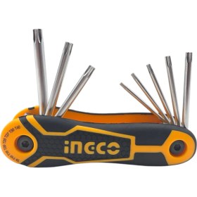 Resim Fixonic Ingco HHK14083 8 Parça Çakı Tip Torx Allen Anahtar Takımı (T9,T10,T15,T20,T25,T27,T30,T40) 