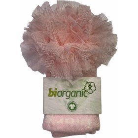 Resim Bibaby Organik Çorap Külotlu Jakarlı Dantelli Pembe 