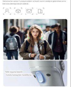 Resim DEANB K24 360° Akıllı Yüz Takipli Selfie Gimbal | Tripodlu, Üç Eksenli Stabilizasyon, Gri 