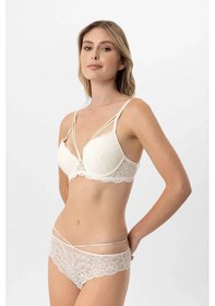 Resim Pierre Cardin Soft 4900 Push Up Kaplı Sütyen Külot Takım Ekru 
