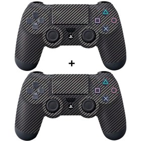 Resim Çınar Extreme PES 4 2 Adet Siyah Carbon Fiber Dualshock Kol Kaplama Çınar Extreme