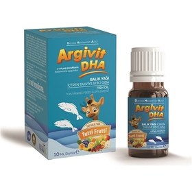 Resim Argivit Dha Balık Yağı İçeren Sıvı Takviye Edici Gıda 10 Ml 