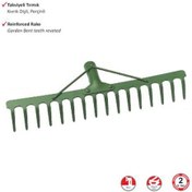 Resim Büro Ev Ofis Hobi Tarla Bahçesi İçin 12 Dişli Sapsız Takviyeli Tırmık 