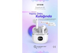 Resim Simex Quantum Aı Tws Bluetooth Kulaklık | 42 Saat Pil, Yapay Zeka Çeviri 