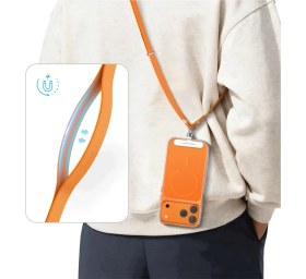 Resim Keephone Apple iPhone Tüm Serilerle Uyumlu Çapraz Ayarlanabilir Yüksek Kaliteli Şık Manyetik Strap Telefon Askısı 