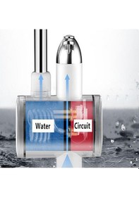 Resim Elektrikli Ani Su Isıtıcı Termal Şofben Musluk + ÇELİK SİPREL BAŞ Beyaz 