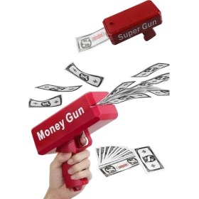 Resim MCM Group Para Dolar Atma Makinası Super Money Gun Para Saçma Fırlatma Tabancası 
