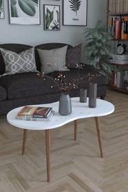 Resim Remaks Londra Orta Sehpa Orta Masa - Beyaz 