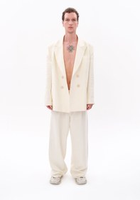 Resim Beyaz Tencel™ Blazer - S / Beyaz 