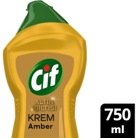 Resim Cif Krem Yüzey Temizleyici Altın Işıltısı Amber Kokulu 750 ml 