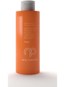 Resim New paradise glycolic acid 5% aha + bha tonik 200 ml 