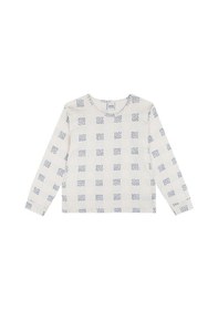Resim Antebies Organik Krem Uzun Kollu Kız Çocuk Pijama Takımı Renkli 