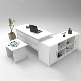 Resim L'occi Concept Diego ABF Ofis Büro Masa Takımı Beyaz 