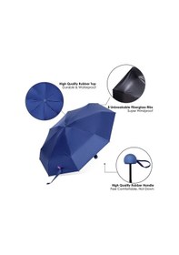 Resim Eleven Markets Mini Cep Boy Lüx Şemsiye Uv Korumalı Lacivert Mini Şemsiye Lacivert 