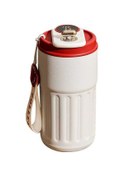 Resim Createtech Yalıtımlı Termal Sızdırmaz Sıcaklık Sıcaklık Seyahat Moveevo Kupası Kupa Kupa Kırmızı Kapaklı Göstergeli Göstergeli Akıllı 450ml Ou 
