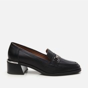 Resim Hakiki Deri Siyah Kadın Loafer Siyah-black Siyah 