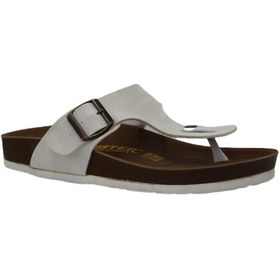 Resim Mehmet Mete 1251 Anatomik Parmak Arası Unisex Terlik Beyaz 