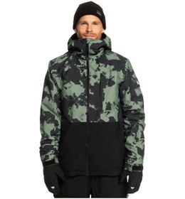 Resim Quiksilver Mission Printed Block Erkek Snowboard Montu Yeşil 