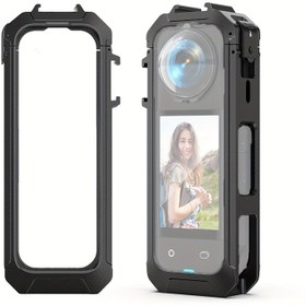 Resim Insta360 X5 360 Derece Aksiyon Kamerası Koruyucu Kılıf ile Montaj Braketi - Güvenli Kurulum için Dayanıklı Plastik Çerçeve, Açık Hava Maceraları için İdeal, Açık Hava Ekipmanları | Dayanıklı Kamera Kılıfı | Şık Kamera Tasarımı, Kamera Aksesuarları 