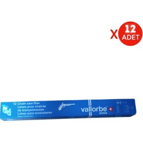 Resim Vallorbe 7/32 Zincir Bileme Eğesi 5.5mm 12 Adet 