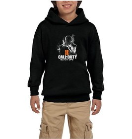 Resim Zepplin Giyim Call Of Duty Black Ops Siyah Çocuk Kapşonlu Sweatshirt Siyah 