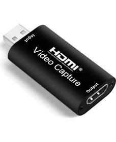 Resim Gplus 4K HDMI Video Capture USB 2.0 Görüntü Yakalama Kartı Metalik Siyah 4K-VC200 Dönüştürücü 