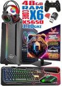 Resim WARBOX BigBear 27" Monitör Xeon X5650 32gb Ram 256gb Ssd 250gb Hdd R7 240-4gb E.kartı Gaming Bilgisayar 