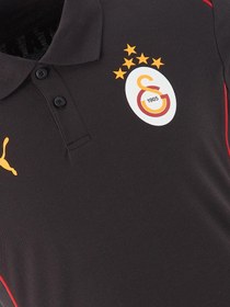 Resim Galatasaray Lisanslı Puma A Takım Polo Galatasaray Yazılı Siyah T-Shirt - XL 