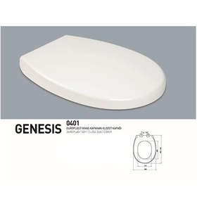 Resim Nkp Genesis Yavaş Kapanan Klozet Kapağı 0401 Beyaz 