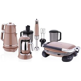 Resim Korkmaz A1850 Mocha 15 Parça Elektro Set 