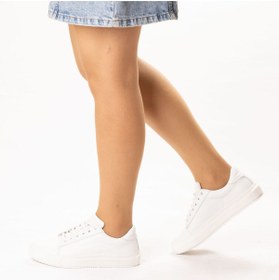 Resim TwoEgoist Kadın Hakiki Deri Günlük Spor Ayakkabı Sneakers 