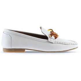 Resim BUENO Shoes Beyaz Deri Kadın Loafer 01td1702 