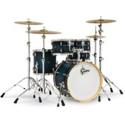 Resim Gretsch Renown 5-Parça 20" Akustik Davul (Satin Antique Blue Burst) 